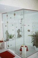 Frameless Custom Steam Unit with Return Frameless Custom Steam Unit with Return