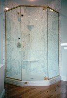 Frameless Neo Angle with Scalloped Hinge Frameless Neo Angle with Scalloped Hinge