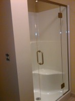 Panel, door, panel with glass to glass hinge 2 Panel, door, panel with glass to glass hinge