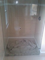 panel, door with clamps and wall hinges panel, door with clamps and wall hinges